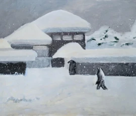 Winterlandschap acryl op papier
50 x 65 cm
